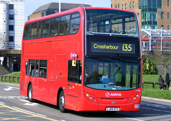 Route 135, Arriva London, T193, LJ60ATX, Crossharbour