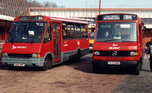 Route 314, Selkent, MRL166, MA33, H166WWT & F633XMS, Eltham