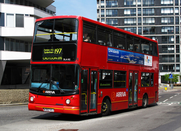 Route 197, Arriva London, DLA182, W382VGJ, Croydon