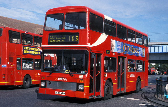 Route 103, Arriva London, L544, G544VBB, Romford