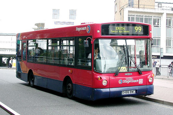 Route 99, Stagecoach London 34086, S486BWC, Woolwich