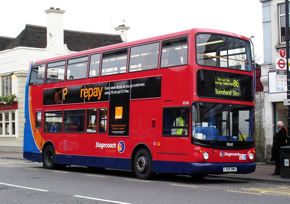 Route 86, Stagecoach London 18268, LX05BWA, Romford