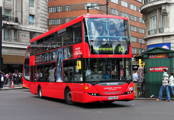 Route 10, London United RATP, SP148, YP59OEG, Marble Arch