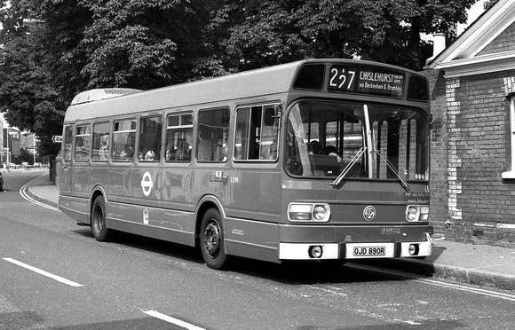 Route 227, London Transport, LS90, OJD890R, Bromley