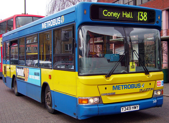 Route 138, Metrobus 349, Y349HMY, Bromley
