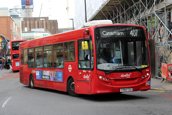 Route 407, Abellio London 8824, YY64TZU, Croydon