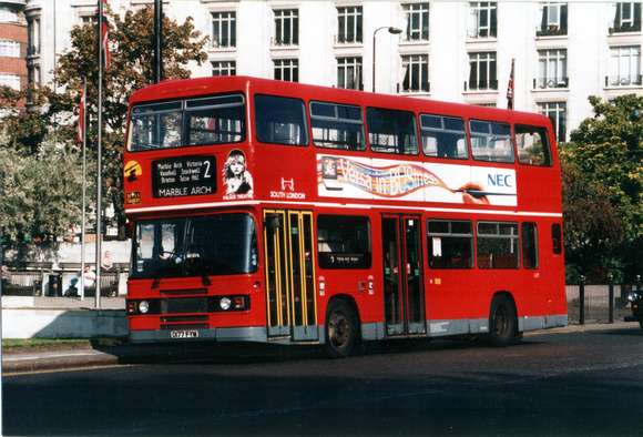 Route 2, South London Buses, L177, D177FYM, Marble Arch