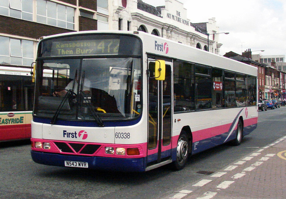 Route 472, First Manchester 60338, N543WVR, Bury