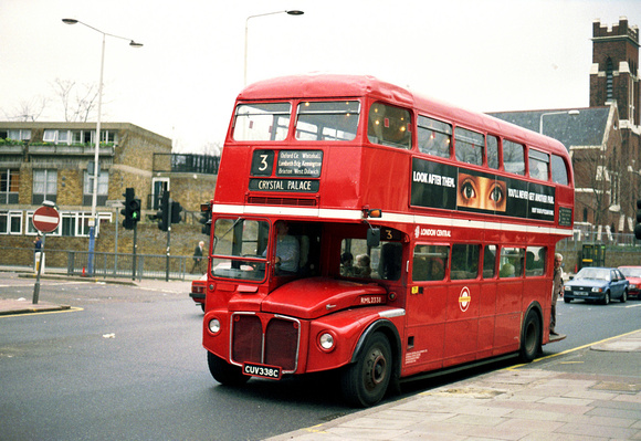 Route 3, London Central, RML2338, CUV338C