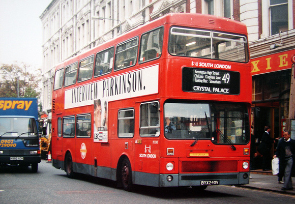 Route 49, South London Buses, M240, BYX240V, South Kensington