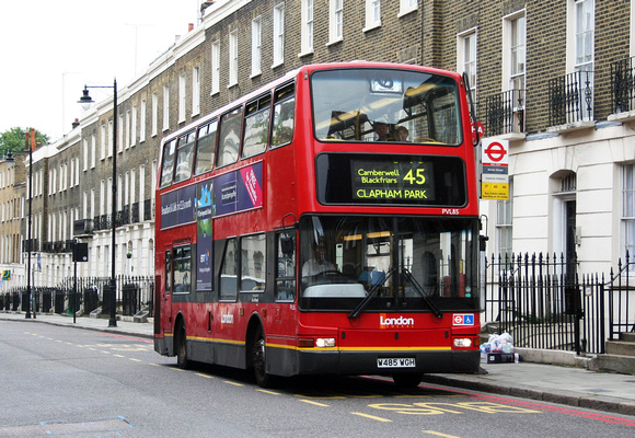 Route 45, London Central, PVL85, W485WGH, King's Cross
