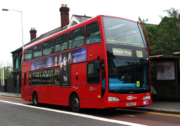 Route T33, Metrobus 873, PN09EKV, East Croydon