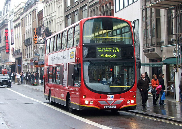 Route 77A, London General, WVL166, LX05FCF, The Strand