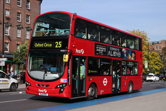 Route 25, First London, VN36121, BJ11DSO, Mile End