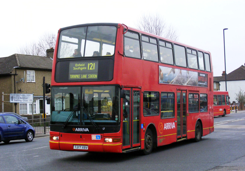 London Bus Routes | Route 121: Enfield Island Village - Turnpike Lane ...