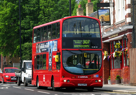 Route 307, Arriva London, VLW118, LF52UPO, Enfield