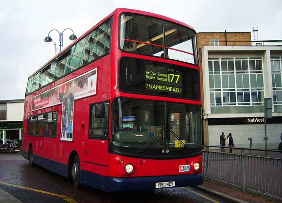 Route 177, Selkent ELBG 17150, V150MEV, Woolwich