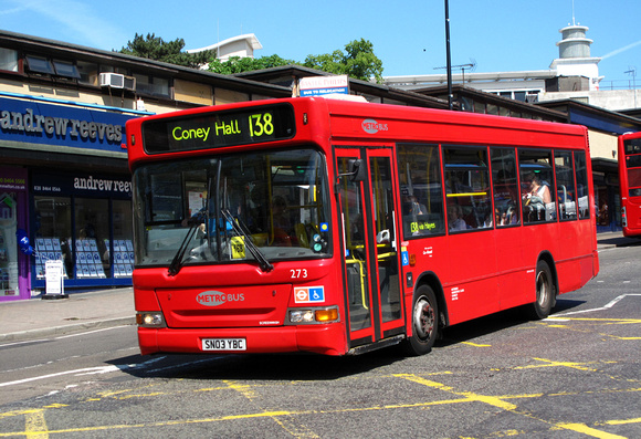 Route 138, Metrobus 273, SN03YBC, Bromley South