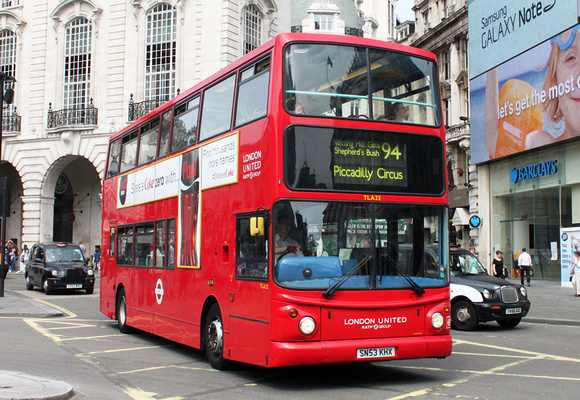 Route 94, London United RATP, TLA22, SN53KHX, Piccadilly Circus