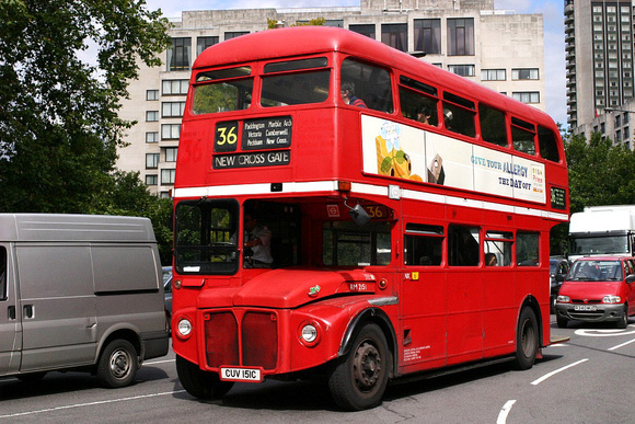 Route 36, London Central, RM2151, CUV151C, Marble Arch