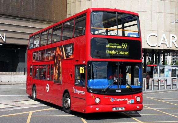 Route 97, Stagecoach London 18238, LX04FYE, Stratford City