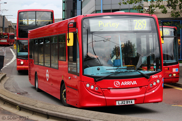 Route 289, Arriva London, ENX15, LJ12BYA, West Croydon