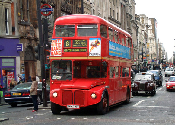 Route 8, Stagecoach London, RML2738, SMK738F, Oxford Street