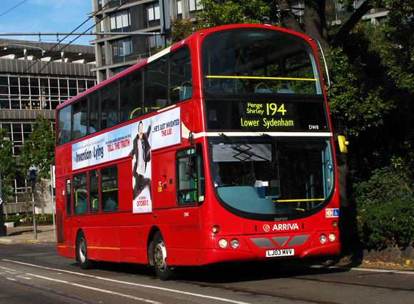 Route 194, Arriva London, DW8, LJ03MVV, Croydon