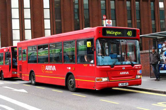 Route 410, Arriva London, PDL128, LJ56ARX, East Croydon