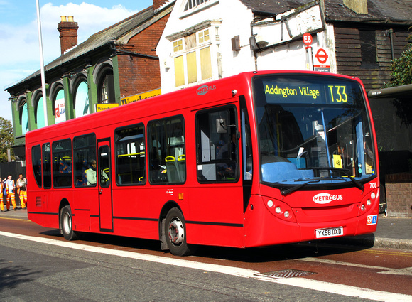 Route T33, Metrobus 708, YX58DXD, Croydon
