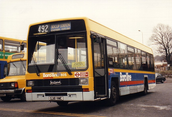 Route 492, Boroline London 805, G38VME, Crayford Depot