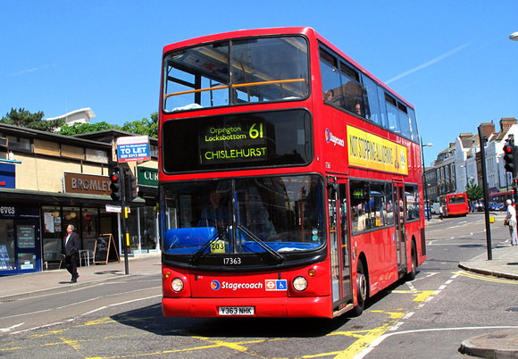 Route 61, Stagecoach London 17363, Y363NHK, Bromley South