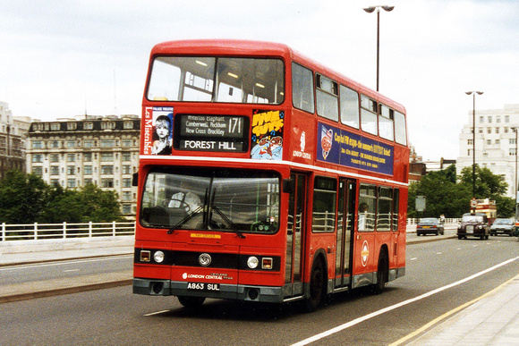 Route 171, London Central, T863, A863SUL, Waterloo Bridge