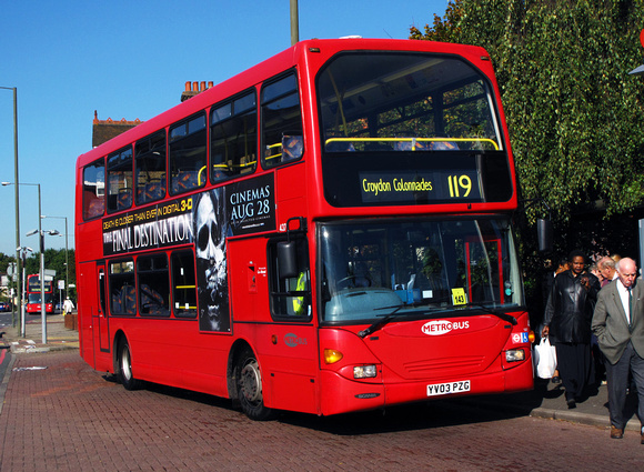 Route 119, Metrobus 437, YV03PZG, Bromley