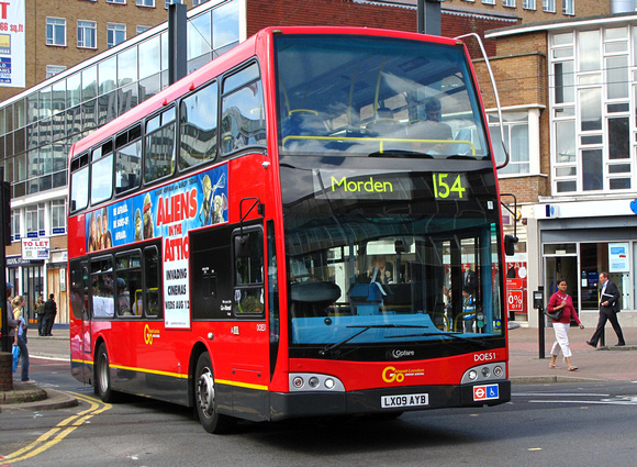 Route 154, Go Ahead London, DOE51, LX09AYB, Croydon