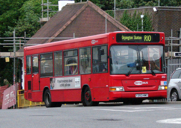 Route R10, Metrobus 353, Y353HMY, Orpington