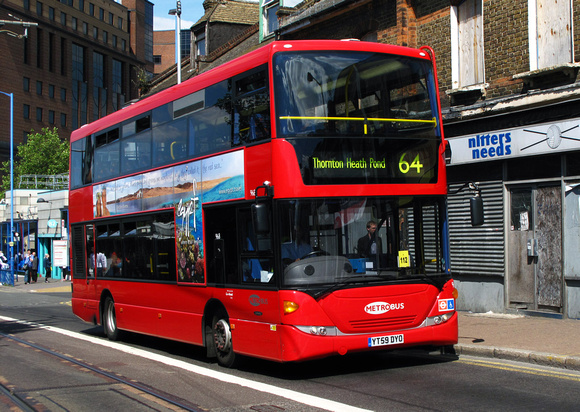 Route 64, Metrobus 968, YT59DYO, Croydon