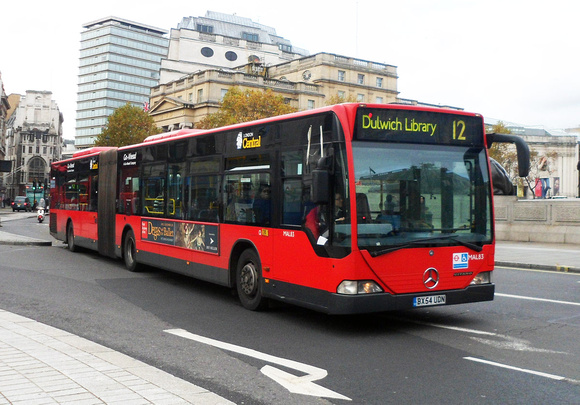 Route 12, London Central, MAL83, BX54UDN, Trafalgar Square
