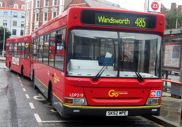 Route 485, Go Ahead London, LDP218, SK52MPE, Hammersmith