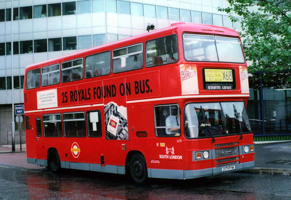 Route X68, South London Buses, L171, D171FYM, Croydon