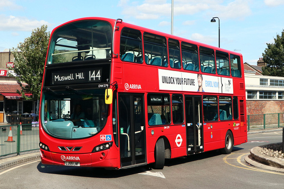 Route 144, Arriva London, DW279, LJ59LWF, Turnpike Lane