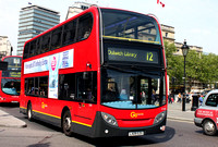 Route 12, Go Ahead London, E100, LX09EZU, Trafalgar Square