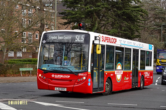 Route SL5, Arriva London, ENX17, LJ12BYC, Bromley