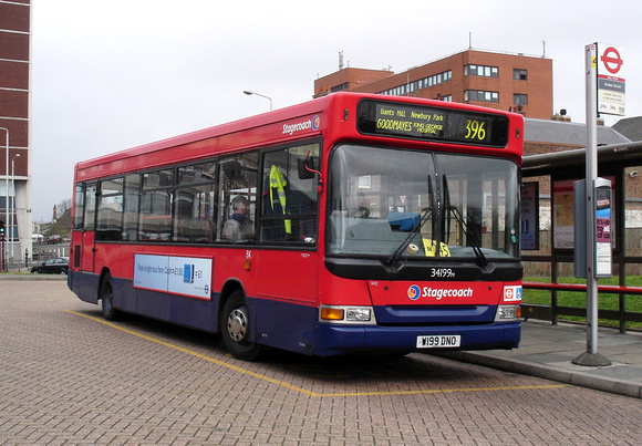 Route 396, Stagecoach London 34199, W199DNO, Ilford