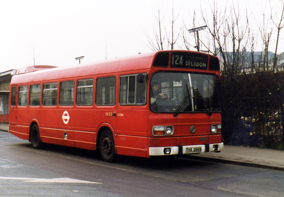 Route 12A, London Transport, LS266, THX266S, Norwood Junction