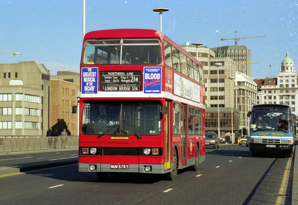 Route 214, London Northern, T578, NUW578Y, London Bridge