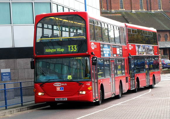 Route T33, Metrobus 456, YN03DFC, West Croydon