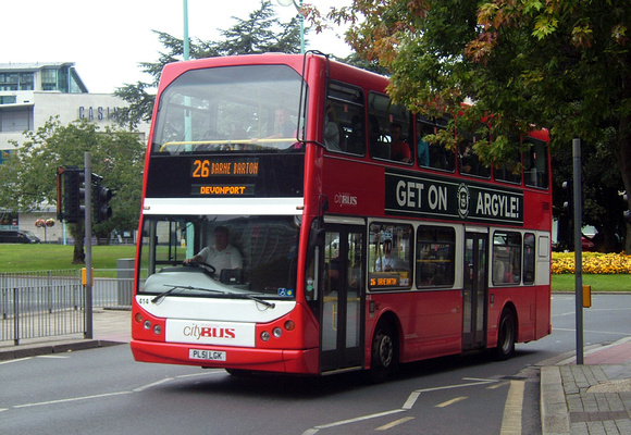 Route 26, Plymouth Citybus 414, PL51LGK, Plymouth
