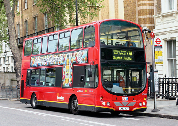 Route 77A, London General, WVL126, LX53AZV, Westminster