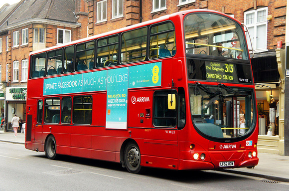 Route 313, Arriva London, VLW123, LF52UOW, Enfield